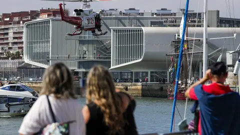 DAVID S. BUSTAMANTE 13/09/2019 SANTANDER/ CANTABRIA Simulacro de rescate con el helicoptero del 112 del Gobierno de Cantabria