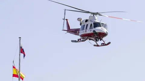 DAVID S. BUSTAMANTE 13/09/2019 SANTANDER/ CANTABRIA Simulacro de rescate con el helicoptero del 112 del Gobierno de Cantabria