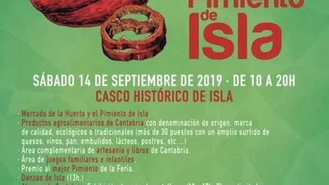 Cartel de la Feria del Pimiento de Isla