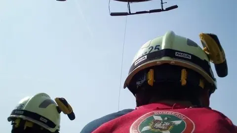 Evacuaci&oacute;n en el Monte Candina