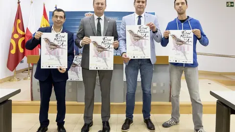 El consejero de Medio Ambiente, Guillermo Blanco, en la presentaci&oacute;n del Festival de Migraci&oacute;n de las Aves