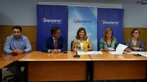 La presidenta del PP, Mar&iacute;a Jos&eacute; S&aacute;enz de Buruaga, en el Comit&eacute; Ejecutivo del PP