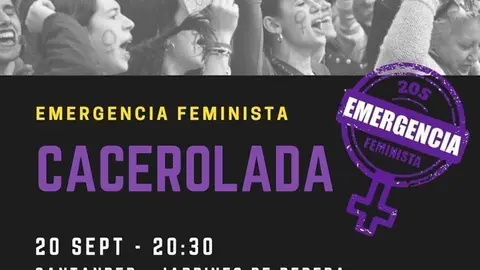 Cartel de la campa&ntilde;a "la noche violeta de la emergencia feminista"