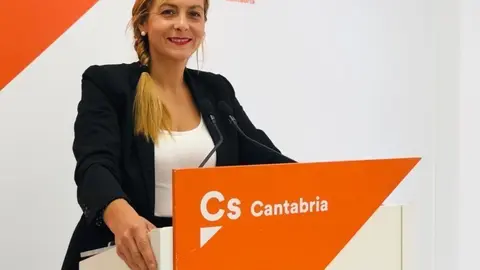 La diputada de Ciudadanos en el Parlamento de Cantabria, Marta Garc&iacute;a