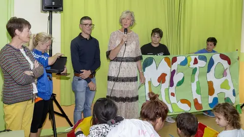 Homenaje al ciclista &Aacute;ngel madrazo en el CEIP Jes&uacute;s Cancio