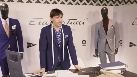 Fernando Morientes, nuevo gur&uacute; de la moda en un cameo de El Corte Ingl&eacute;s para Emidio Tucci