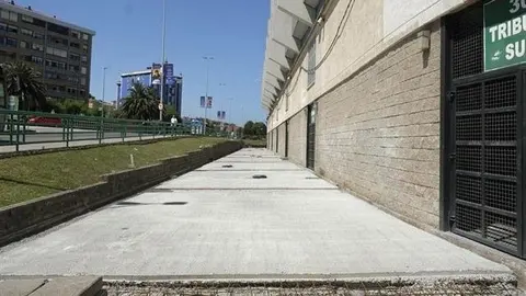 Obras del entorno del campo de f&uacute;tbol de El Sardinero