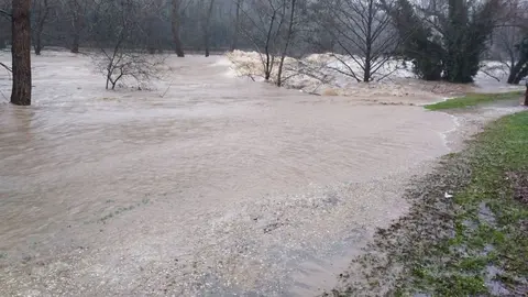 Estado de La Viesca por las inudaciones