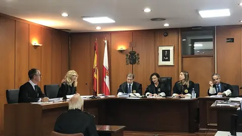 Una vista judicial archivo