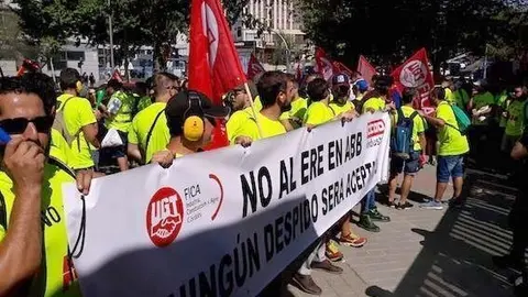 Trabajadores de ABB se manifiestan en Madrid en contra del ERE