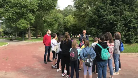 Visita al Parque Manuel Barquin con alumnos del Aula de Medio Ambiente
