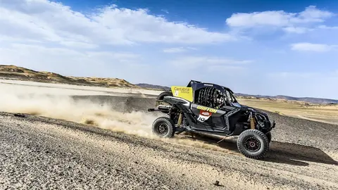 El piloto Chus Puras en el rally Pan&aacute;frica