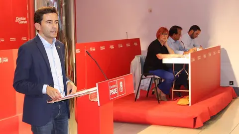 Pedro Casares, secretario general del PSOE de Santander
