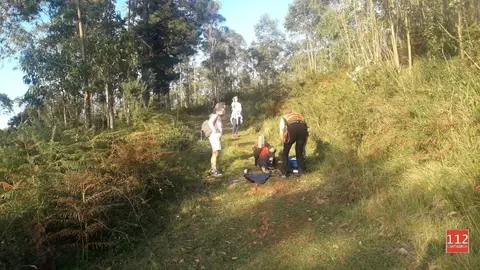 Rescate de  una senderista en Pe&ntilde;a Cabarga