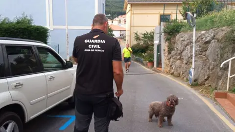 El perro 'Marley' en inspecci&oacute;n policial en Castro Urdiales