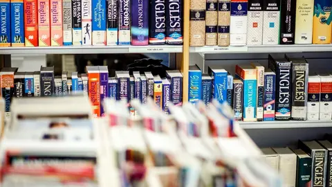 Material de cursos de idiomas.