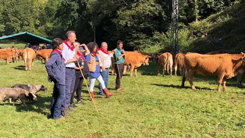 El consejero de Desarrollo Rural, Ganader&iacute;a, Pesca, Alimentaci&oacute;n y Medio Ambiente, Guillermo Blanco, asiste a la tradicional feria de Los Tojos.