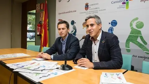 El vicepresidente Pablo Zuloaga y el director general de Depoete Mario Iglesias