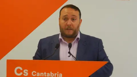 El n&uacute;mero 1 de la candidatura de Cs Cantabria al Congreso de los Diputados, Rub&eacute;n G&oacute;mez
