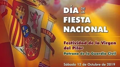 Cartel del acto conmemorativo por el D&iacute;a de la Fiesta Nacional