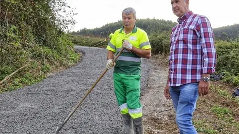 Nuevo acceso en Brezales, en Hazas de Cesto