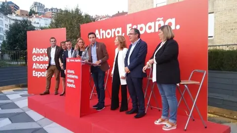 Acto de candidatos del PSOE el 10N