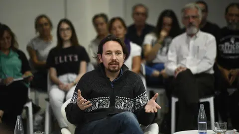 El secretario general de Podemos, Pablo Iglesias