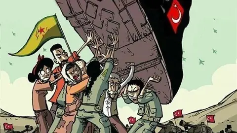 Cartel de la concentraci&oacute;n convocada por Interpueblos en solidaridad con Rojava y el Kurdistan