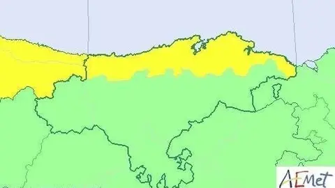 Aviso por lluvias este s&aacute;bado en el litoral de Cantabria