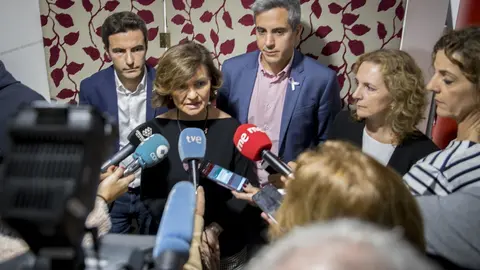 Canutazo de la vicepresidenta, Carmen Calvo, en Santander