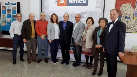 Firma del convenio entre Amica y la Sociedad C&aacute;ntabra de Escritores