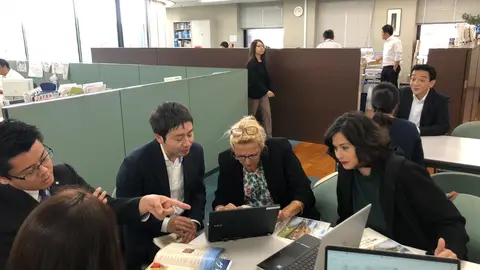 Las representantes del Gobierno de Cantabria y el Ayuntamiento de Santander mantuvieron reuniones con agencias de viajes y tour operadores japoneses