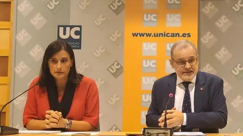 La alcaldesa de Santander, Gema Igual, y el rector de la Universidad de Cantabria, &Aacute;ngel Pazos