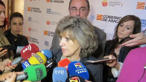 La ministra de Sanidad, Servicios Sociales e Igualdad en funciones, Mar&iacute;a Luisa Carcedo, en Zaragoza.