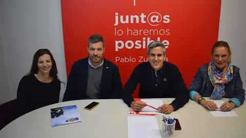 Zuloaga y Calva se re&uacute;nen con representantes de la Polic&iacute;a Nacional