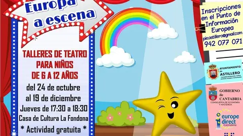 Cartel de los talleres de teatro