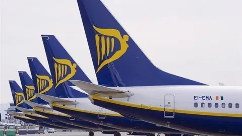 Fotografia d'arxiu d'avions de Ryanair.