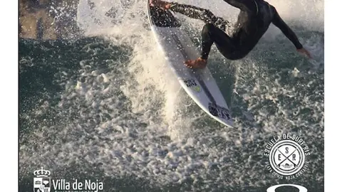 Cartel de la &uacute;ltima prueba del Circuito C&aacute;ntabro de Surf, que se disputar&aacute; en Noja