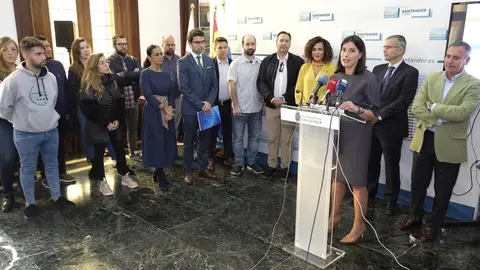 La alcaldesa de Santander, Gema Igual, interviene en la presentaci&oacute;n de la segunda edici&oacute;n del programa municipal de Crowdfunding