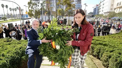 Gema Igual en la ofrenda floral y recuerdo de la tragedia del Machichaco
