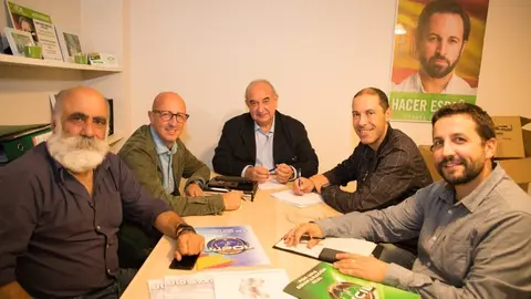 Emilio del Valle en el encuentro con JUSAPOL