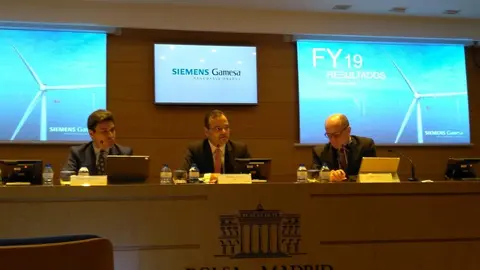 Presentaci&oacute;n de resultados de Siemens Gamesa en la Bolsa de Madrid.