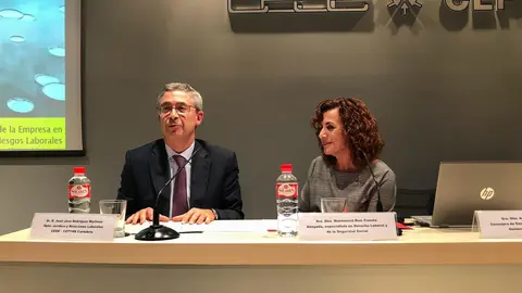 Intervenci&oacute;n de la consejera de Empleo y Pol&iacute;ticas Sociales, Ana Bel&eacute;n &Aacute;lvarez, en la clausura de una jornada sobre prevenci&oacute;n de riesgos laborales