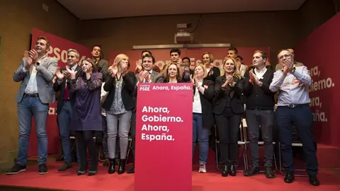 Mitin de Adriana Lastra en Santo&ntilde;a