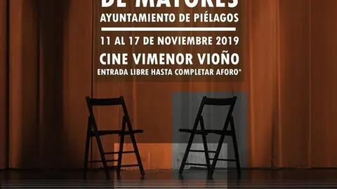 Cartel del primer Certamen de Teatro de Mayores
