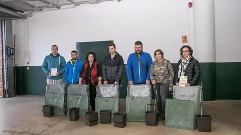 Vecinos de Polanco que participan en el programa de compostaje dom&eacute;stico