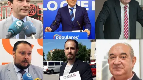 Montaje de fotos de los candidatos por Cantabria a las elecciones generales del 10N