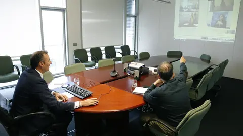 El consejero de Desarrollo Rural, Ganader&iacute;a, Pesca, Alimentaci&oacute;n y Medio Ambiente, Guillermo Blanco, participa, por videoconferencia, en la Conferencia Sectorial de Medio Ambiente