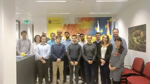 Miembros del consorcio del proyecto 'MooringSense', liderado por CTC, que han acudido a la reuni&oacute;n de lanzamiento en Bruselasc