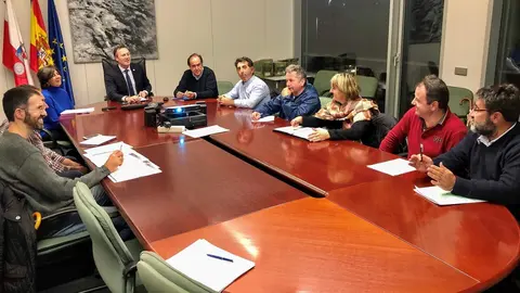 El consejero de Desarrollo Rural, Ganader&iacute;a, Pesca, Alimentaci&oacute;n y Medio Ambiente, Guillermo Blanco, se re&uacute;ne con las organizaciones de productores agrarios UGAM, ASAJA, UPA y AIGAS